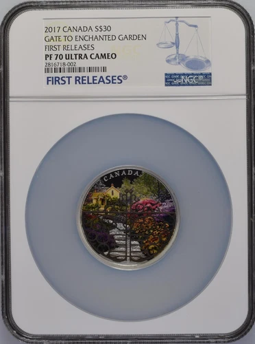 2017 CANADA SILVER $30 DOLLAR NGC PF 70 ULTRA CAMEO GATE TO ENCHANTED GARDEN