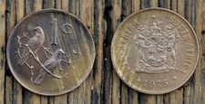 South Africa - Suid Afrika 1 Cent 1975 Coin