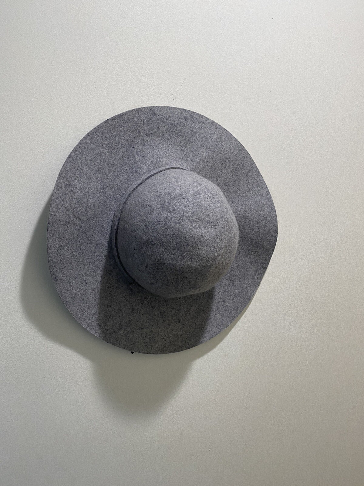 Tart Womens Gray Solid Print Adjustable Fedora Ha… - image 2