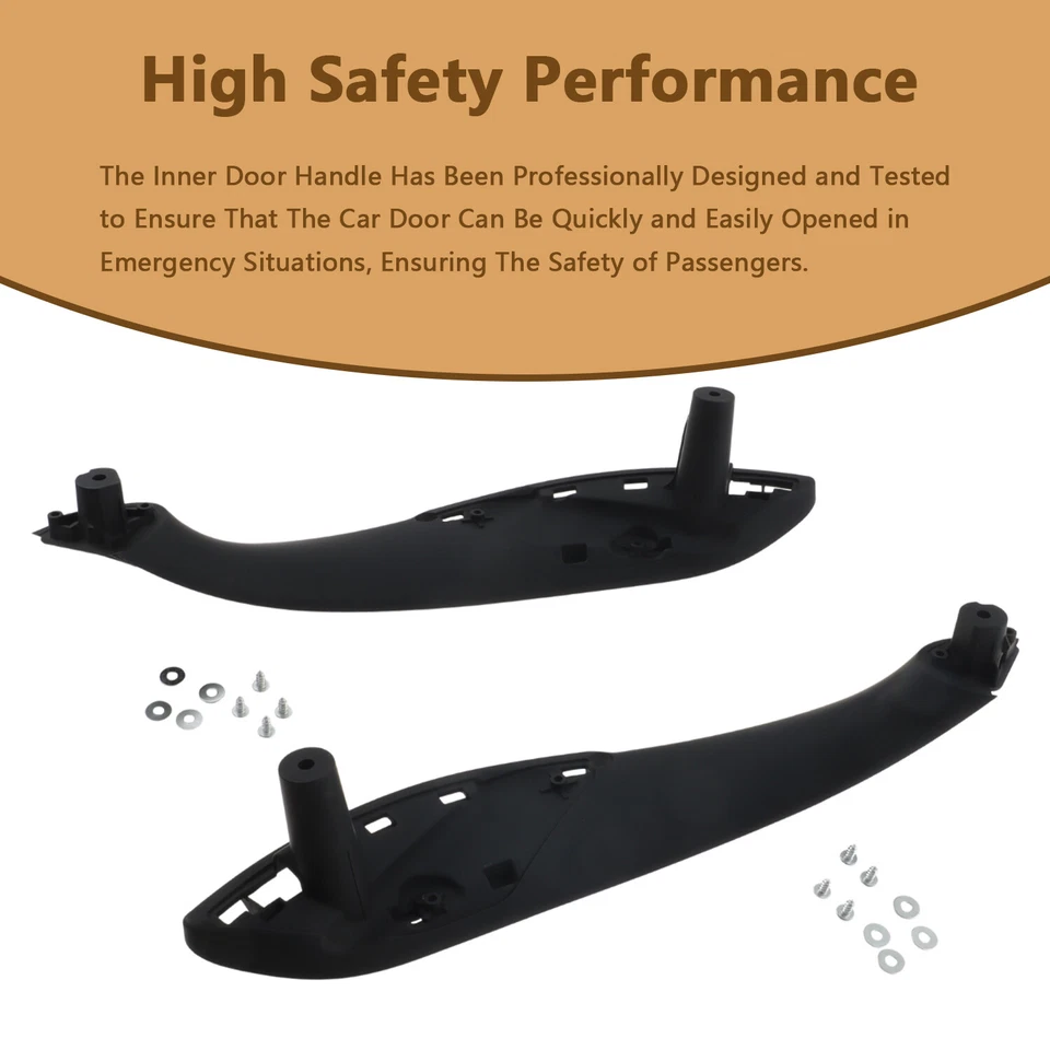 Kit de moldura de manija de puerta interior negra izquierda + derecha para BMW 428i 435i xDrive Gran Coupé Foto 3 de 4