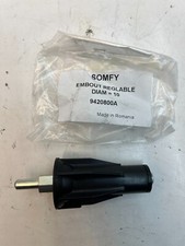 Somfy 9420800A Adjustable Tip with 10 Trunnion Diameter Pin, 5.6" OAL, Black