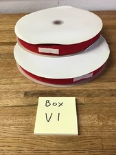 NEW HOOK & LOOP SEW ON 1 " WIDTH 25 YARDS LENGTH RED  FASTENING SYSTEMS