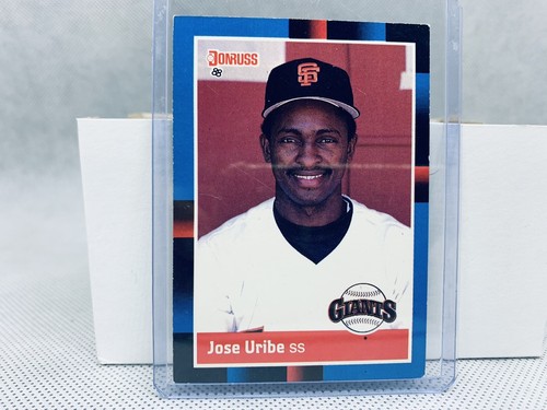 1988 Donruss Jose Uribe ERROR Donruss Baseball Card 559 Wrong 