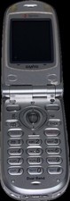 Sanyo SCP-8100 Sprint Silver Flip Phone Dual Band TURNS ON