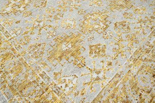 5'1''x7'7'' Gray Hand Knotted Transitional Oushak Wool Area Rug - Picture 7 of 8