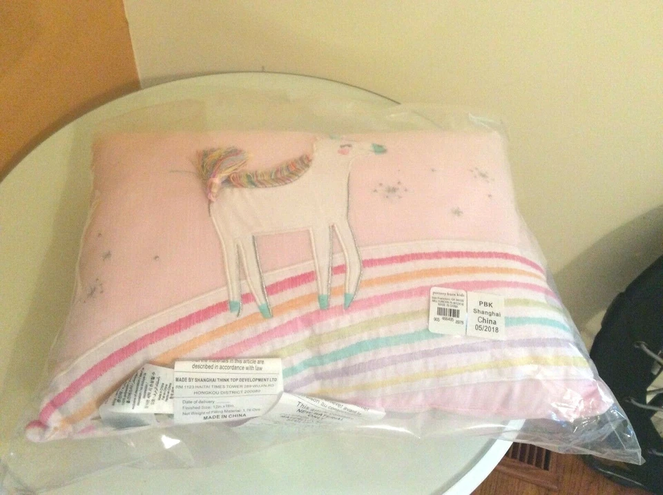 cerámica granero unicornio arco iris Disney almohada escuela niña cumpleaños vacaciones regalo, Foto 2 de 4