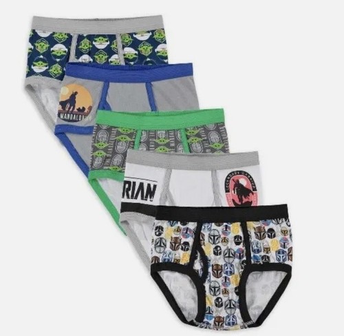 Star Wars Mandalorian 5 Pack Briefs Underwear Size 6 NEW - Picture 3 of 4