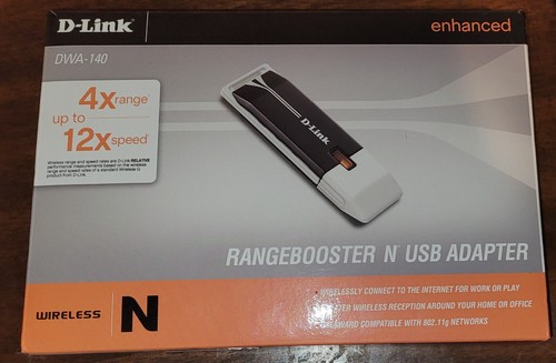 WiFi Range Booster D-link DWA-140 (790069302640) Wireless Adapter - Picture 1 of 4