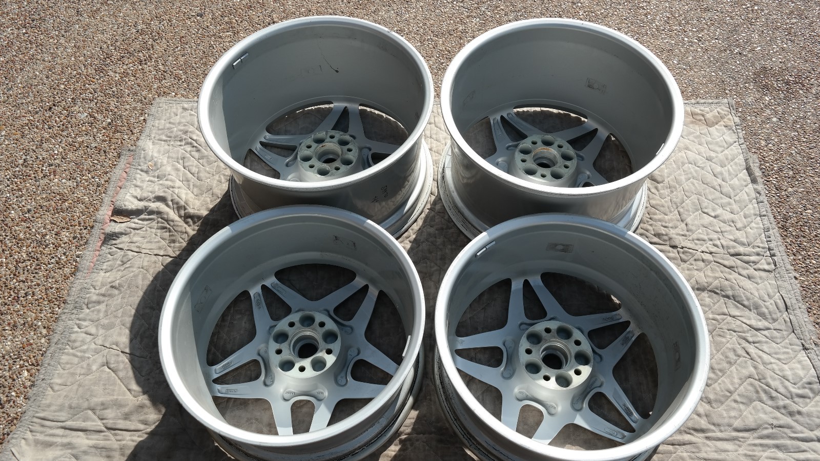 FERRARI 599 GTB OEM FACTORY ORIGINAL EQUIPMENT 19" FRONT & 20" REAR WHEEL SET 