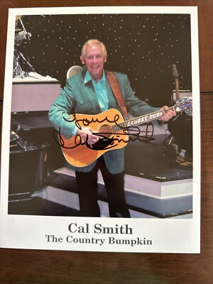 Cal Smith The Country Bumpkin Signed Vintage Photograph Country Music ...