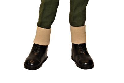 Vintage Action Man VAMAN Repro 1/6th Scale Tan Elastic Boot Gaiters (one pair) 