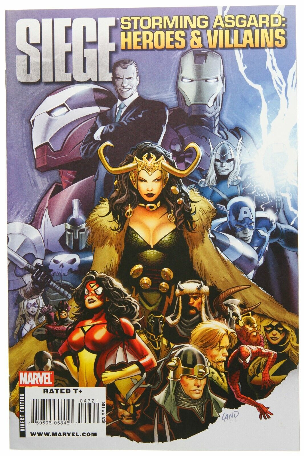 Siege Storming Asgard Heroes and Villains Lady Loki Land Variant NM Marvel 2010
