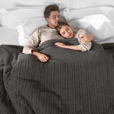 Queen Heated Blanket, Electric Blanket Queen Dual Control with 5 Heating Levels