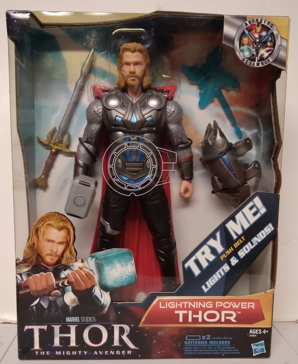 MARVEL STUDIOS LIGHTNING POWER THOR THE MIGHTY AVENGER ACTION