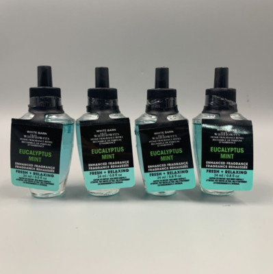 Bath & Body Works Eucalyptus Mint Wallflower Fragrance Bulbs S/4 #2134