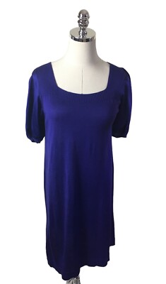 BCBG MAXAZRIA アルパカ100％ ボアコート 紺 M/L*LD949 BCBG MAXAZRIA Cotton Silk Cashmere Dress Size Large Blue Knit