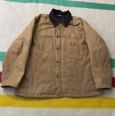 Vintage 90s Tan Dickies Future Farmers Of America FFA Chore Coat