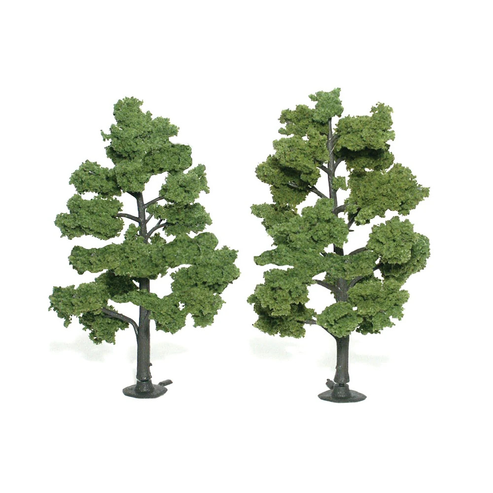 Woodland Scenics TR1515 6"" to 7"" Light Green Trees (Pk 2)