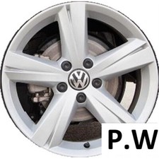 17in Wheel For Vw Passat 2012-2015 Silver Recon Alloy Rim Wo Center Cap 17in Wheel For Vw Passat 2012-2015 Silver Recon Alloy Rim Wo Center Cap