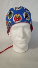 Avengers/ red chevron Reversible Scrub Cap