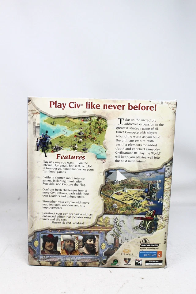 Sid Meier’s Civilization III Play the World - PC CD ROM - New Sealed - Image 2 of 4