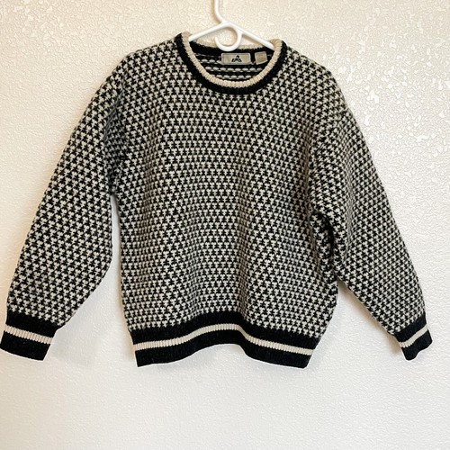 Vintage 1990s Eastern Mountain Sports EMS Sweater Men's Large 100% Wool - Picture 2 of 9