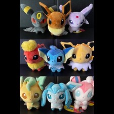Eevee Pokemon Dolls All 9 Plush 2017 Pokedoll Eeveelution Set Japan 12CM
