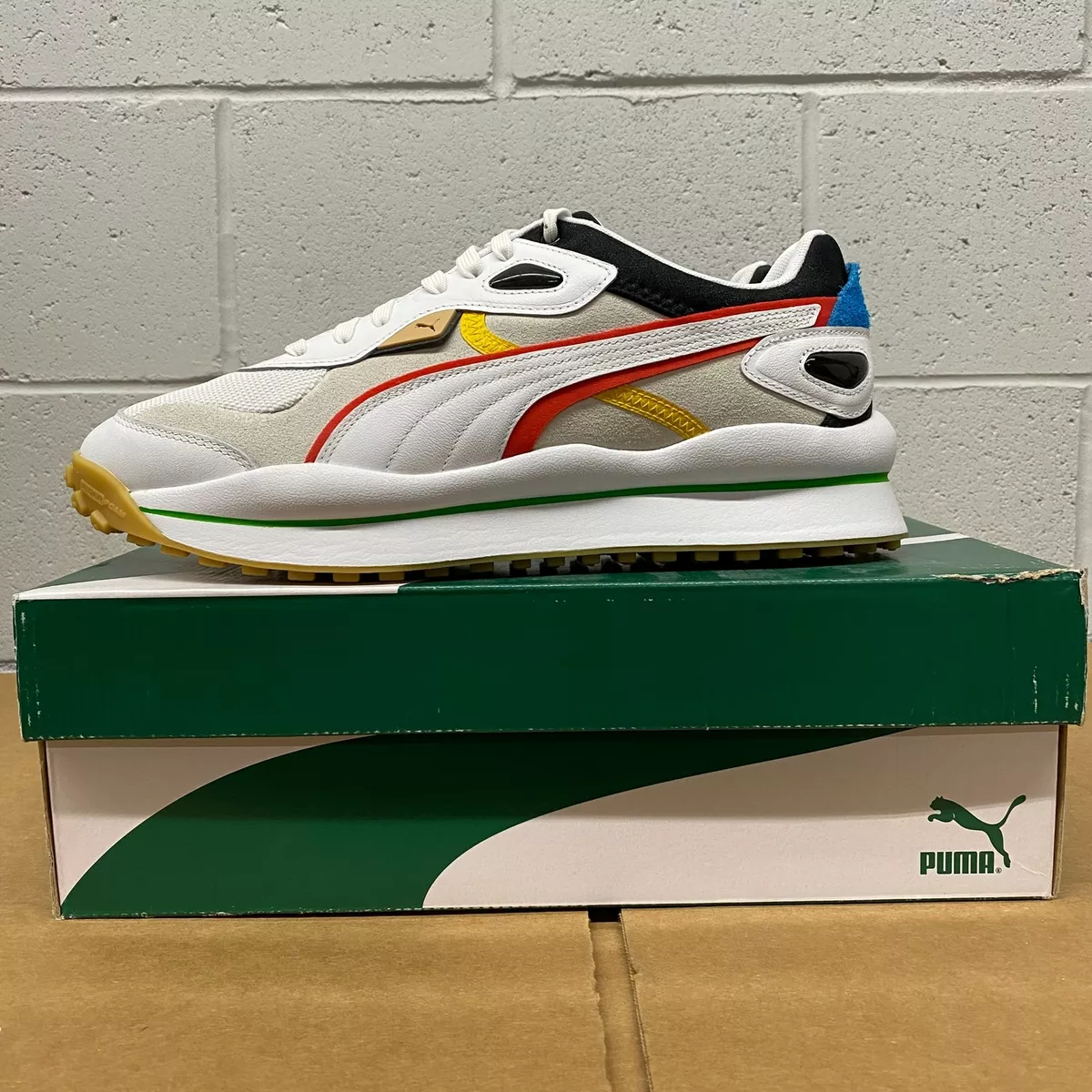 Puma Street Rider WH White Red Black Unity Men Shoes Running