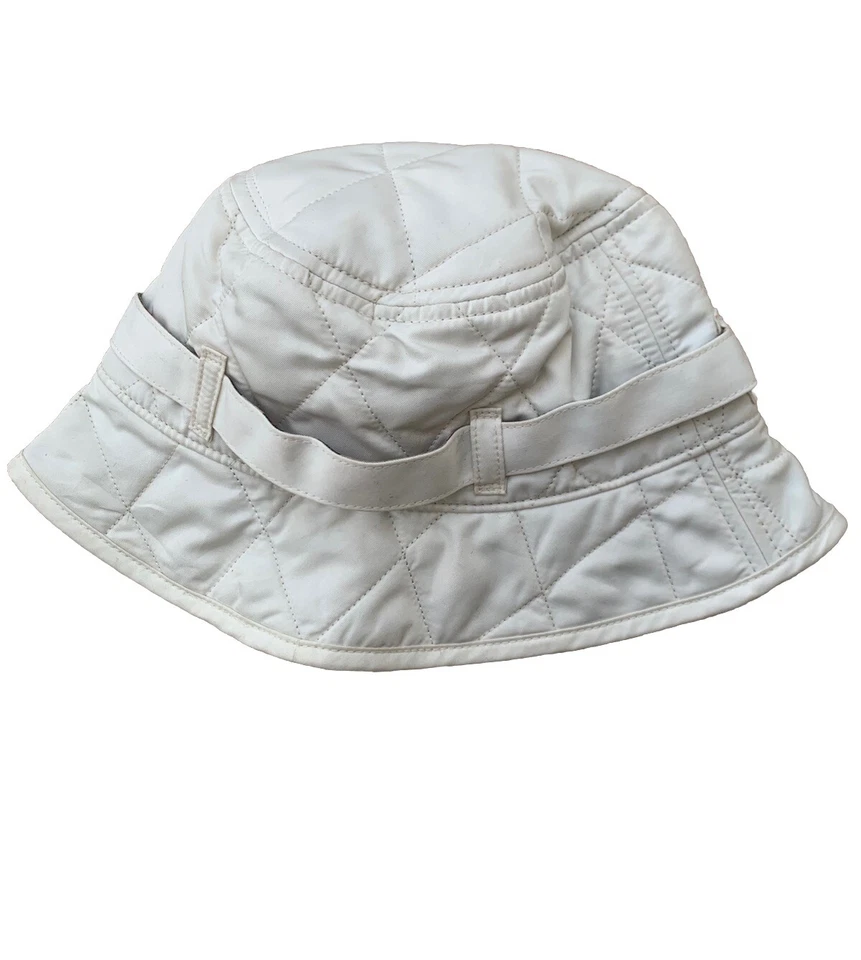 Burberry Kids Sombrero Cubo Acolchado Blanco Cuadros Talla 48 (XS)– Diseñador de Lujo Foto 2 de 4