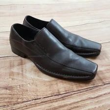 Kenneth Cole Ring N Run Mens 7 Brown Loafers Leather Slip On Dress Casual Adult