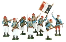 COJF-3302A - French Tirailleur Algerien 1914 (Set 807) 8 Figures - Tradition