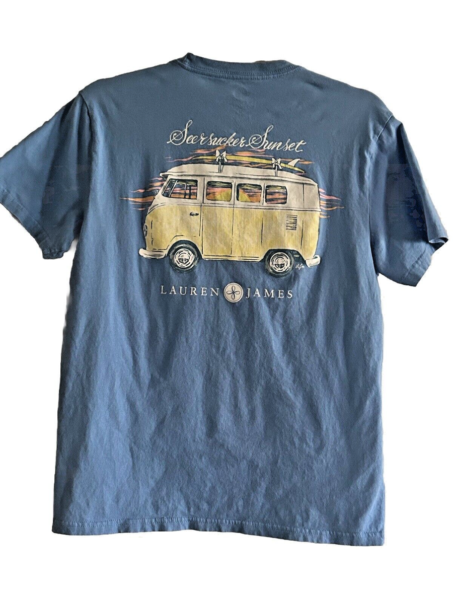 Lauren James Blue Short Sleeve Pocket T-Shirt 