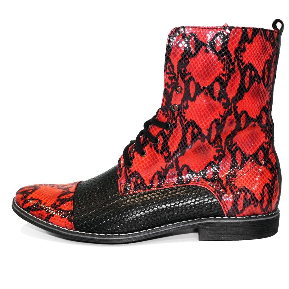 Model Kartello - Handgefertigt Bunt Italienisches Leder Schuhe Schuhe Schuhe Hohe Stiefel Rot b9c57c Model Kartello - Handgefertigt Bunt Italienisches Leder Schuhe Schuhe Schuhe Hohe Stiefel Rot b9c57c
