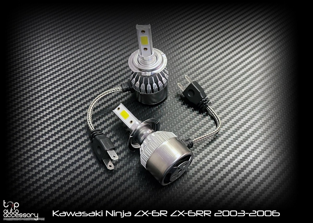 order H7♡ LED Kit H7 Headlight Lights Bulbs HID for Kawasaki Ninja ZX-6R ZX