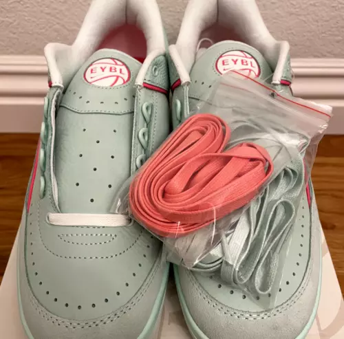 Nike Air Jordan 2 II Retro Low EYBL Sneaker Mint Foam UNRELEASED EXCLUSIVE sz 10