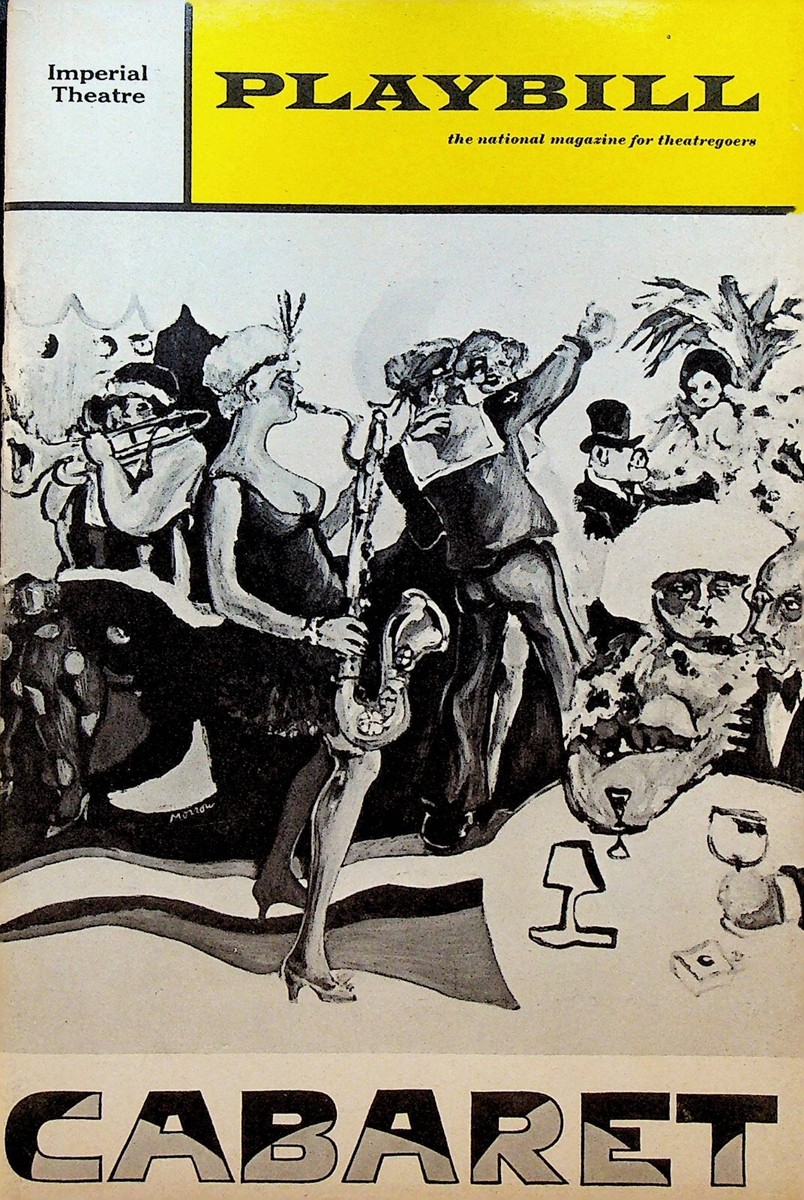 Cabaret Playbill January 1968 Bert Convy Jill Haworth Jack Gilford