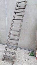 ECCEZIONALE SCALA ANNI 50 PER SOPPALCO - STILE INDUSTRIALE STRUTTURA IN METALLO