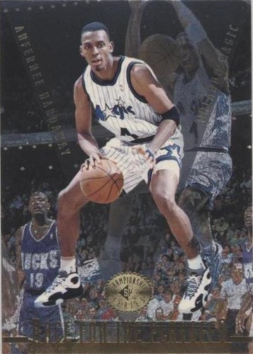 1997 Starting Lineup Card SL1 Anfernee Hardaway Extended series sp