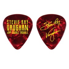 Stevie Ray Vaughan and Double Trouble SRV Signature Promotional Guitar Pick Rare