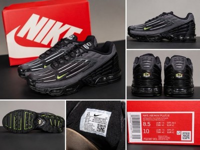 Nike Air Max Plus 3 Sneaker Herren Größe 42 Anthracite/Volt NEU OVP