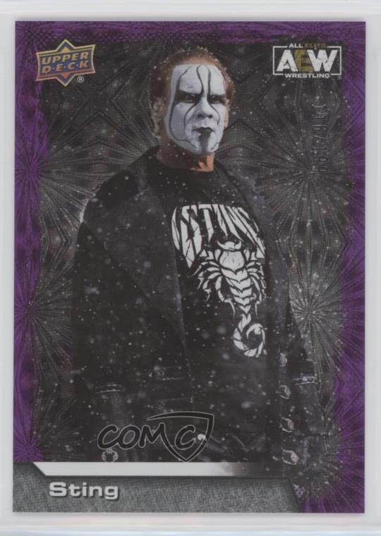 2022 Upper Deck AEW All Elite Wrestling Purple Pyro 116/199 Sting #76 18dh