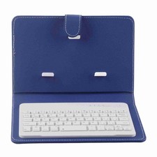 Wireless Keyboard with Stand, Mini for Cell Phone, Stand Case Blue