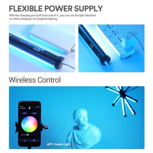 TL30 RGB Tube Light, CRI 97+ TLCI 99+ Handheld Full Color LED Video Light Wan... - Picture 6 of 7