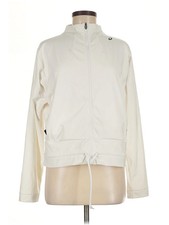 Asics Women Ivory Zip Up Hoodie M