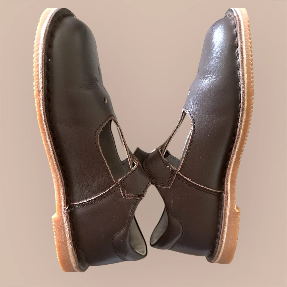 Zapatos L’Amour Marrón Estilo 751 Joy Clásicos Cuero Correa en T Mary Jane Talla 12 Foto 4 de 4