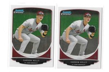 (2)   2013 Bowman - Prospects Chrome Carson Kelly #BCP19 (RC)
