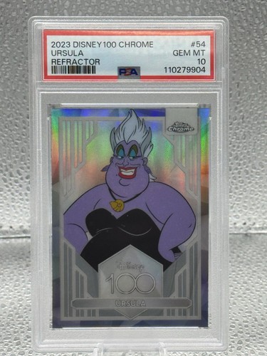 2023 Topps Chrome Disney 100 Ursula Refractor #54 PSA 10