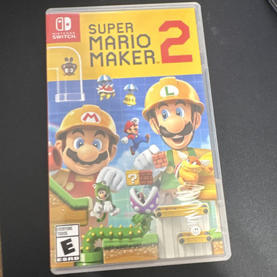 Nintendo Super Mario Maker 2 Nintendo Switch Game w/ Case, Multiplayer (2019)