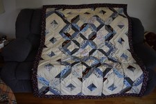 Handmade Dachshund Wiener Dog themed quilt 100 Cotton 56.5"x67.5" Flannel Back