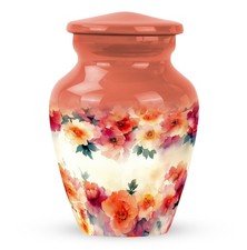 Flower 3 Inch Keepsake Urns for Human Ashes Mini Cremation Urn for Women